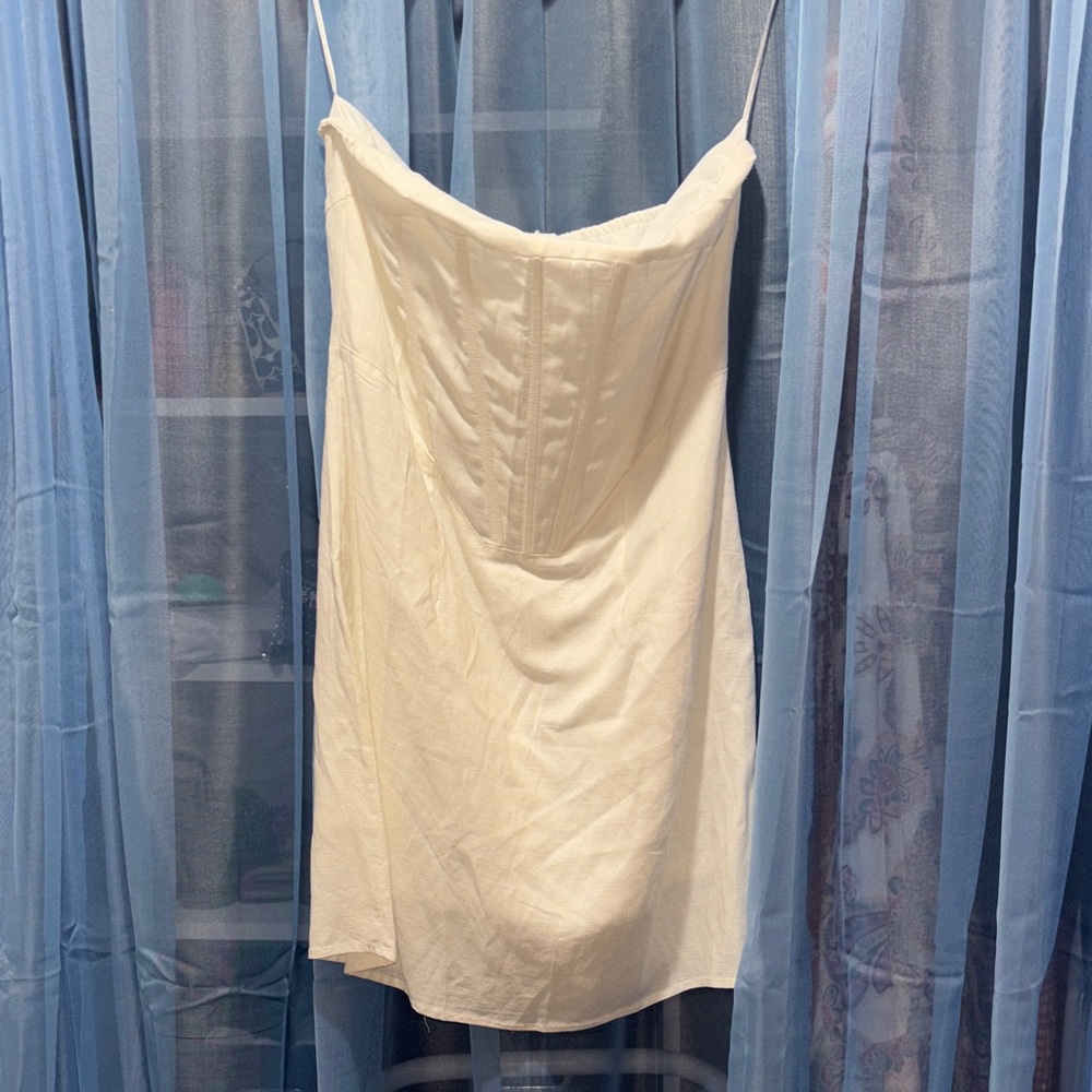 Elegant Cream Mini Dress